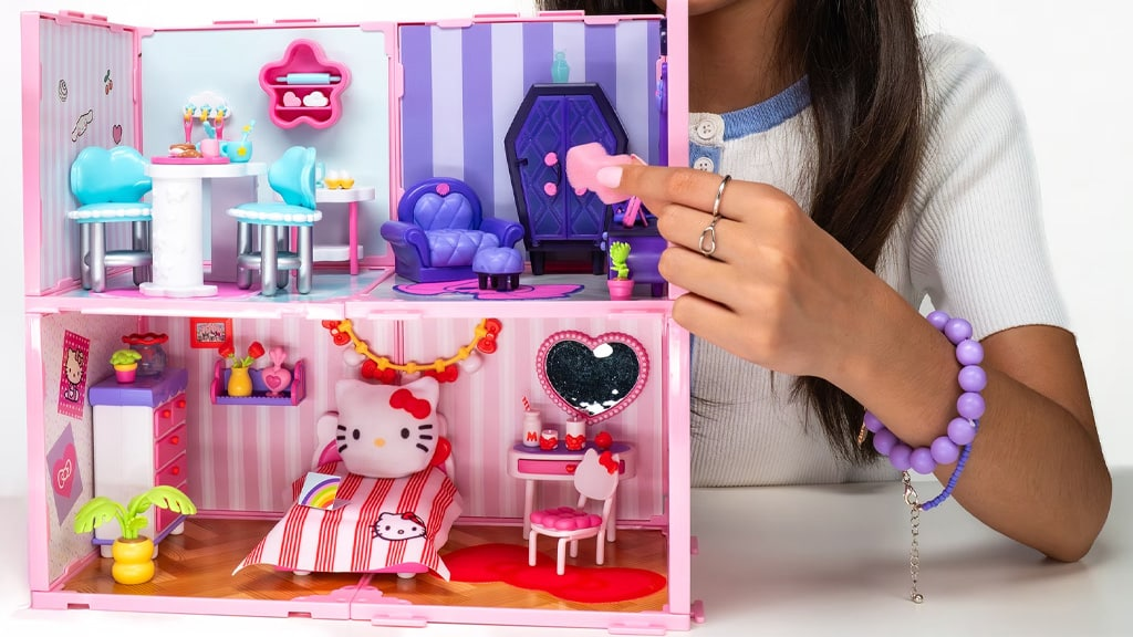 Goliath и Sanrio выпустили стекируемые домики Hello Kitty